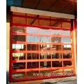 Aluminum glass sectional overhead doors